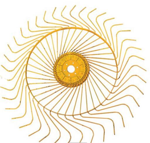 Hay rake tine wheel assembly