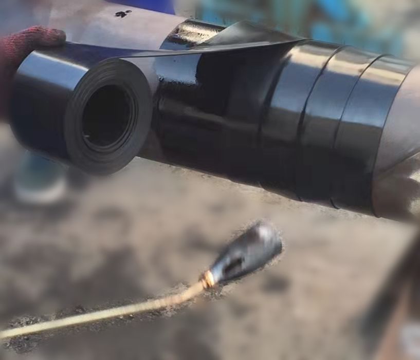 buried pipeline wraparound heat shrink sleeve