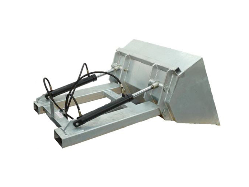 Slip on Forklift Hydraulic Dirt Bucket with single cylinder ZK F-DB-H