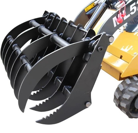 Skid Steer Grapple Root Rake