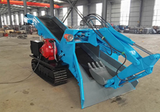 Crawler Mucking Rock Loader Grilled Slag Machine