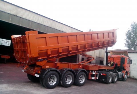High Quality 60T Capacity 3-Axle Dump Semi Trailer