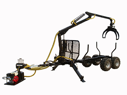 KW-LT1500 timber trailer with crane