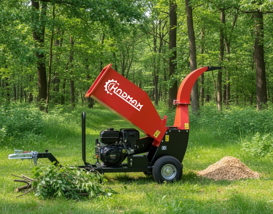 PGC155 5inch E-start RATO 420cc 15hp Gasoline Engine Powered Drum Wood Chipper with Towbar,
