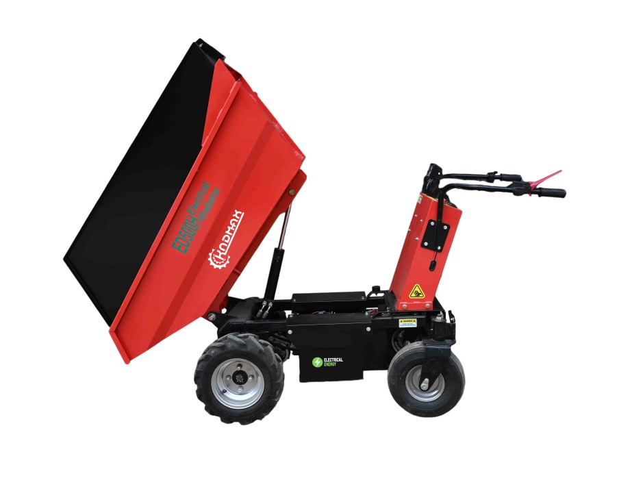ED500H With Protective Cover ​Hydraulic Tipping 1000W DC Motor 48V Battery Powered Lead-acid Battery Electric hydraulic dumper