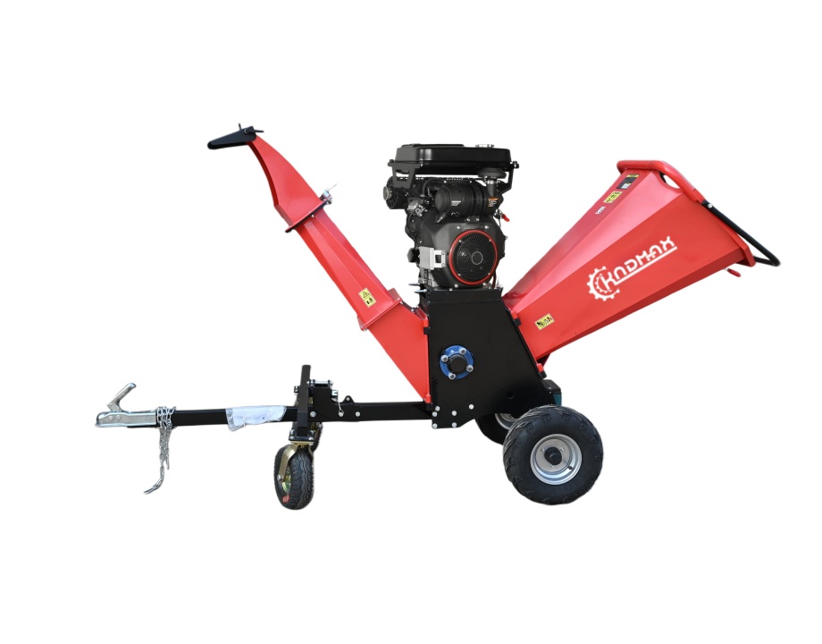 GC257 7-inch/175mm Locin 25 hp Electric Start Gasoline-Powered Engine Wood Chipper Shredder