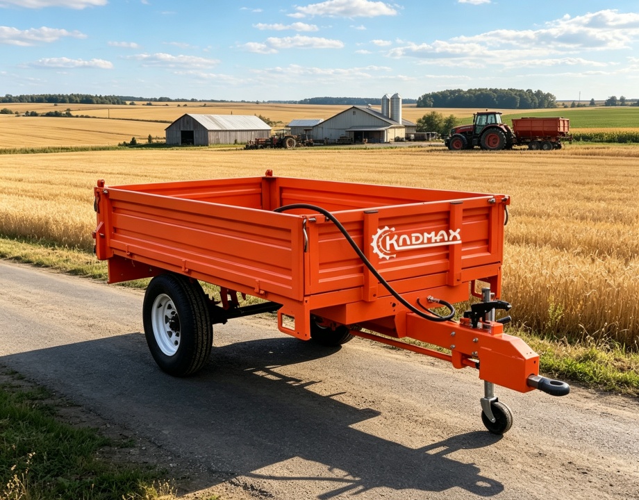 7CX-1.5 1.5Ton single axle Rear-tipping hydraulic self-unloading Farm Trailer 