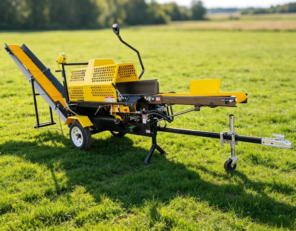 KM7-20  Automatic Woodwoking Machine Log Splitter Firewood Processor