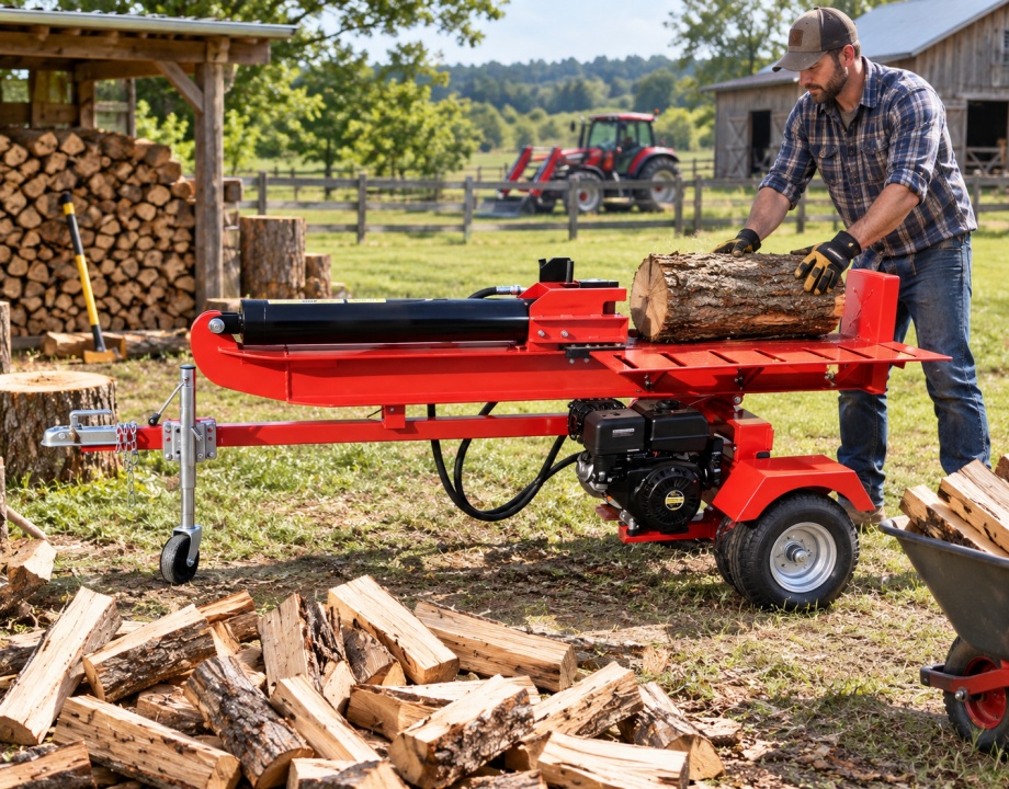 WS40L 1030mm 15HP Electric Start Horizontal & Vertical Hydraulic Log Splitter 