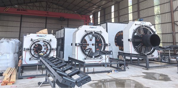 3 Sets of Custom Insulation Pipe Production Lines Successfully Commissioned & Delivered to Changchun Client | Qingdao Huashida