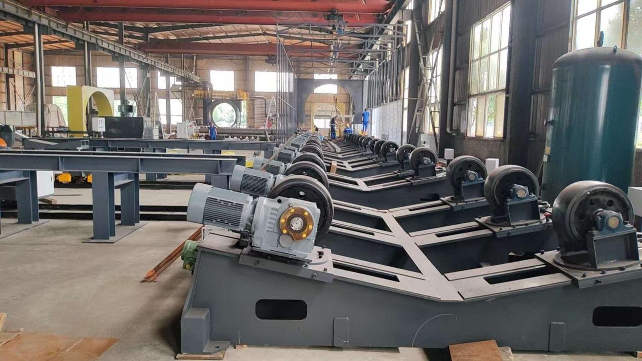 Huashida's 3620mm 3PE steel pipe anti-corrosion production line project in Linyi is installation and commissioning